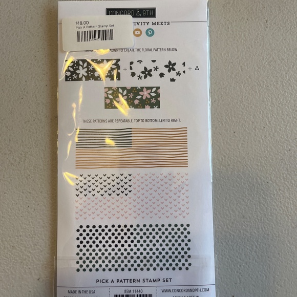 Concord & 95th Pick a Pattern Stamp Set - Picture 2 of 2